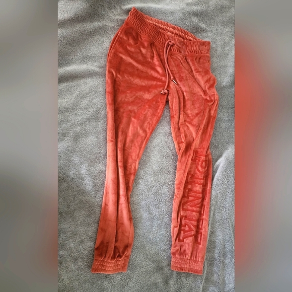 Victoria's Secret Pink Small Velour boyfriend pants - Picture 1 of 5